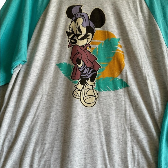 DISNEY NEFF MINNIE MOUSE LONG SLEEVE WOMANS T- SHIRT SZ LARGE - Picture 2 of 11